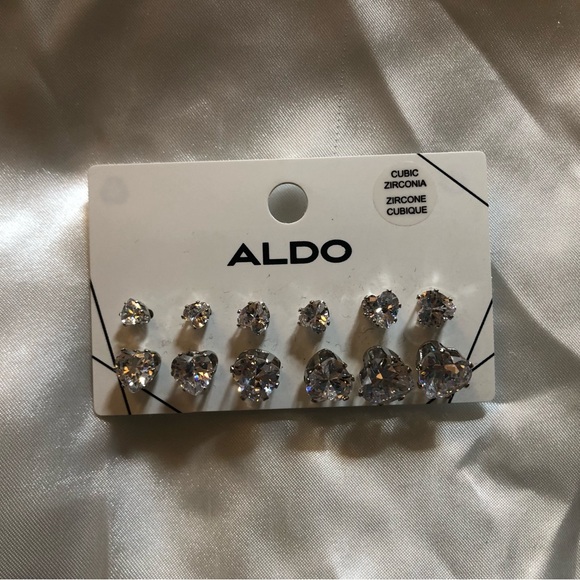 ALDO Heart Shaped Stud Set (cubic zirconia) - Picture 3 of 4